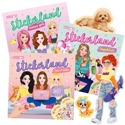 Серія книг із наліпками "Stickerland"
