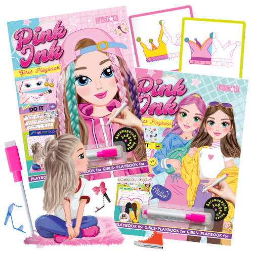 Серія багаторазових книг для дівчаток "Pink Ink"