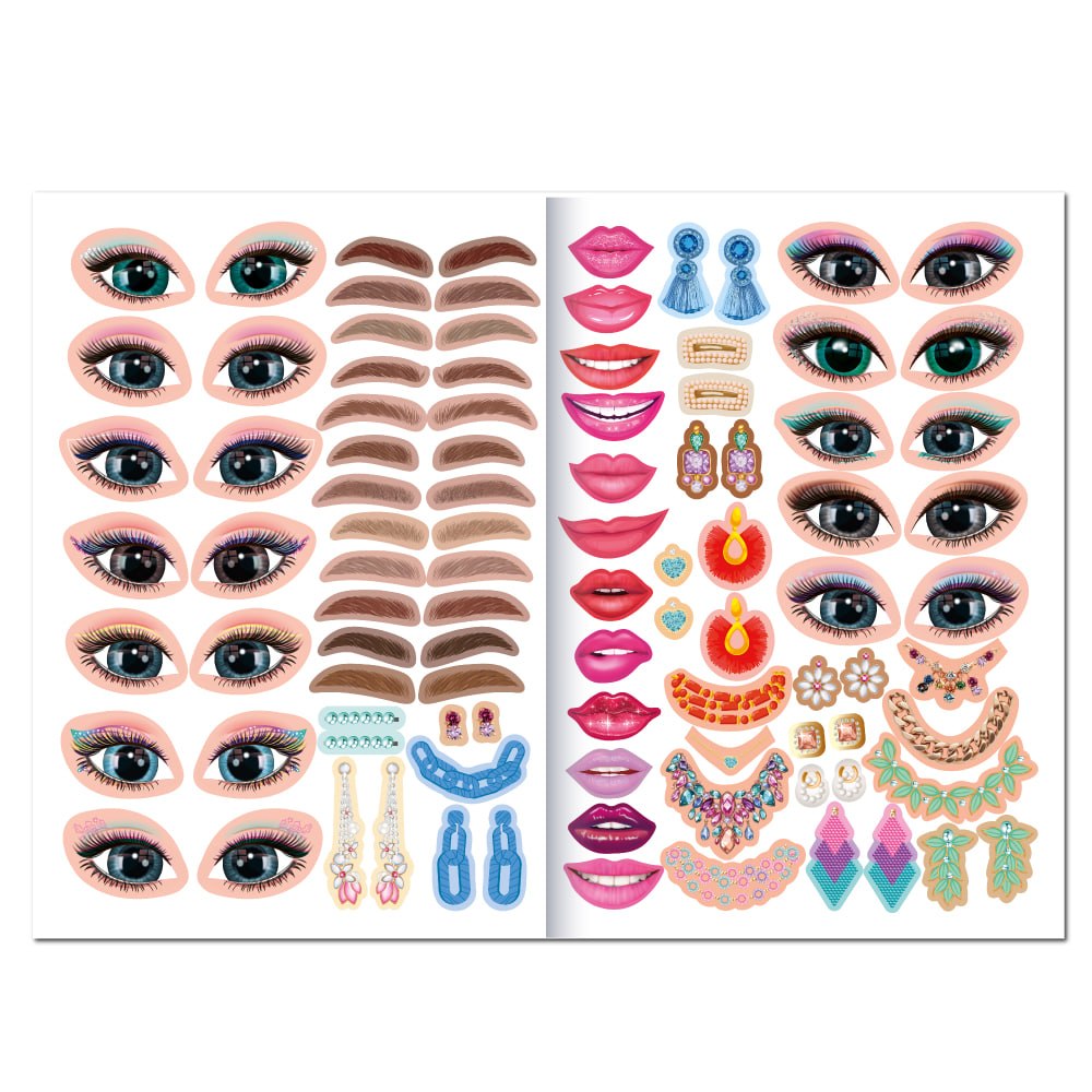 "Студія краси" книга з наліпками "Make Up & Accessories" 