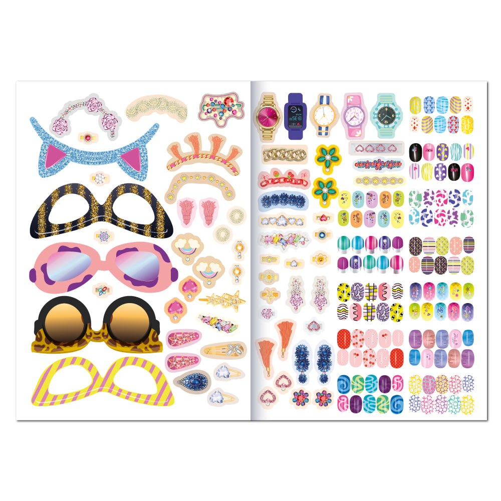 "Студія краси" книга з наліпками "Nail Art & Accessories" 
