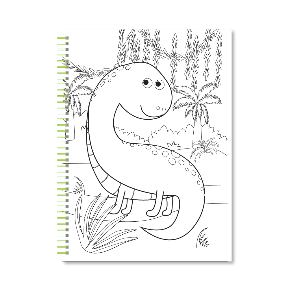 Набір для творчості "COLORING FUN" Розмальовка з олівцями на пружині "Шалений мікс" 