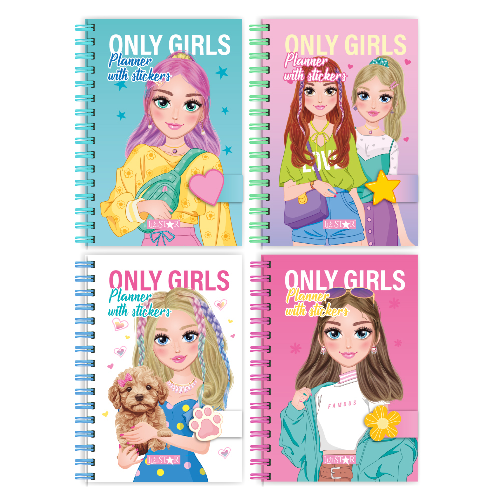 Блокнот для дівчаток "Only Girls Planner" МІКС 