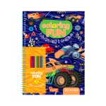 Набір для творчості "COLORING FUN" Розмальовка з олівцями на пружині "Для хлопців"