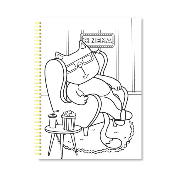Набір для творчості "COLORING FUN" Розмальовка з олівцями на пружині "Вусо-лапо-хвостики"
