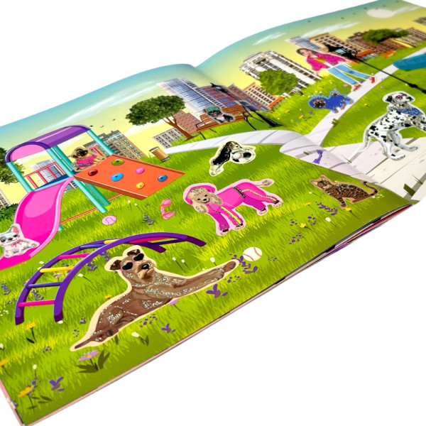 "Stickerland" книга з наліпками "Dogs&Cats"