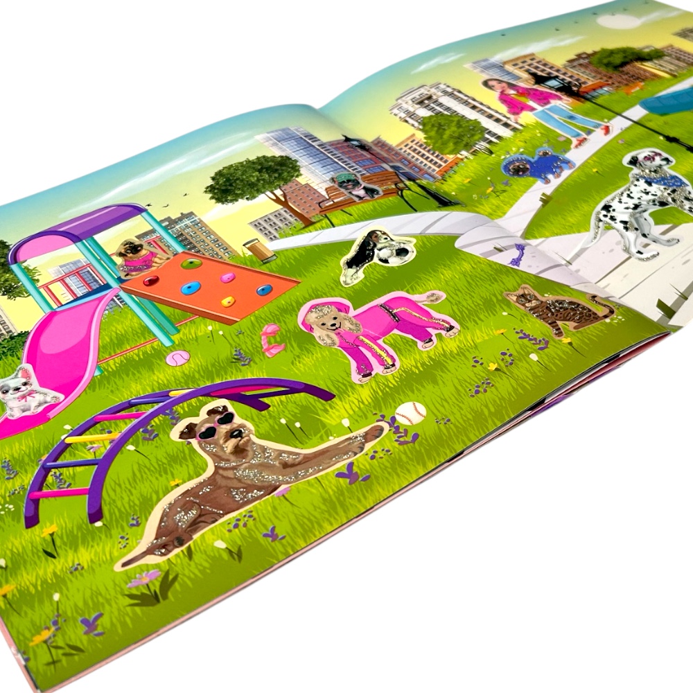 "Stickerland" книга з наліпками "Dogs&Cats"